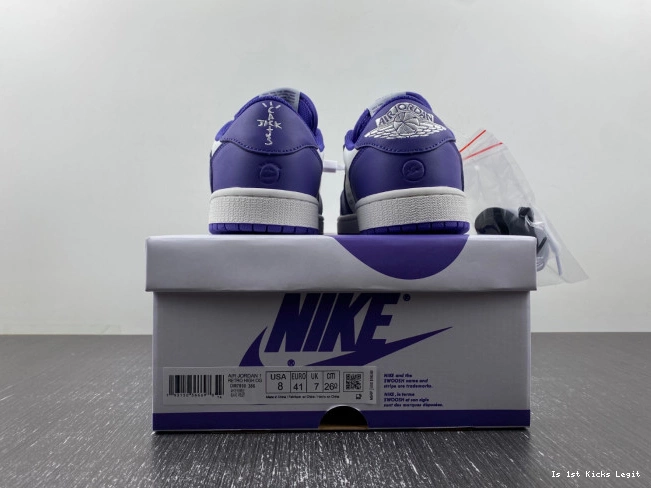 CUSTOM DM7890-386 OFF-WHITE X JORDAN SCOTT TRAVIS AIR 1 X 0809